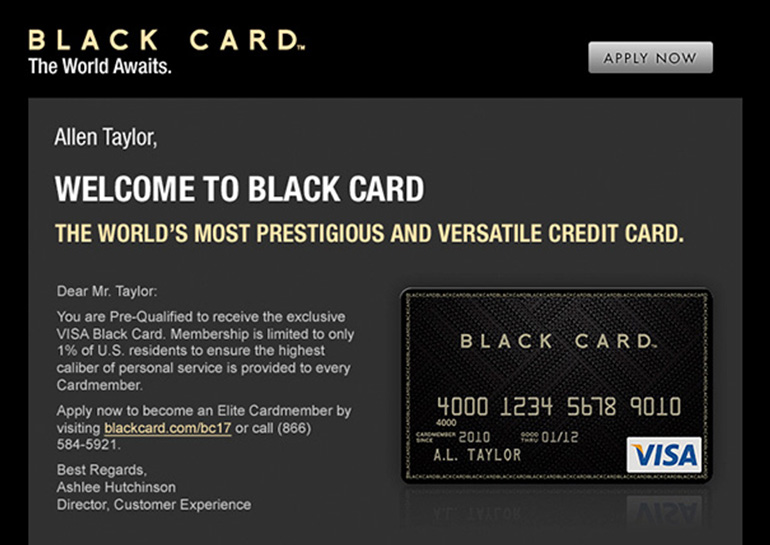 VISA Black Card